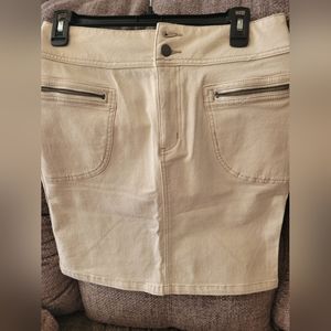 Prana mini skirt NEW!   Great offwhite color is good for fall, paired with boots